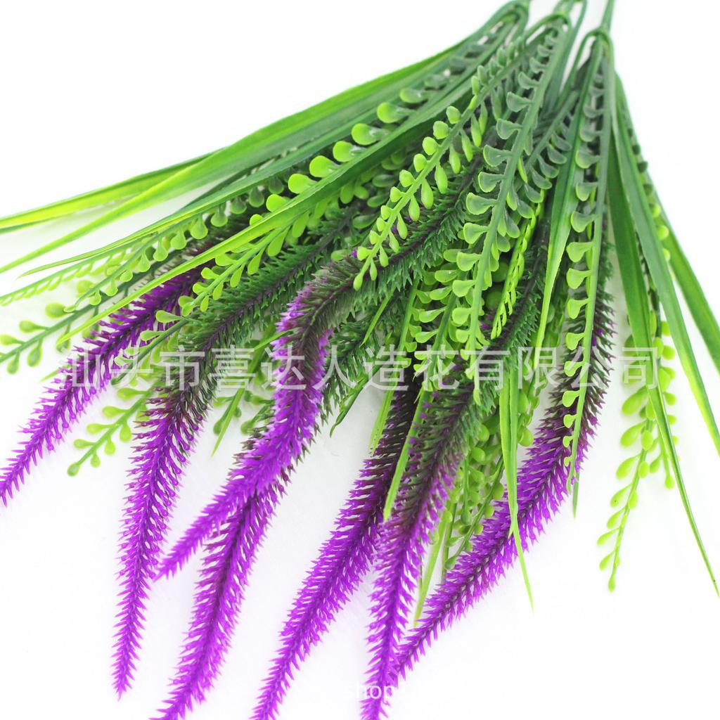 Artificial Plant 7 Heads Nine-Tailed Grass Spring Grass Houndstail Artificial Flower