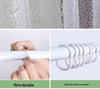 High-Transparency Waterproof EVA Shower Curtain, Mildew-Proof, Antibacterial, Splash-Resistant