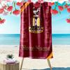 Name Custom Bradford City FC Print Beach Towel, Large Soft Quick Dry Towel for Beach Camping Swimming