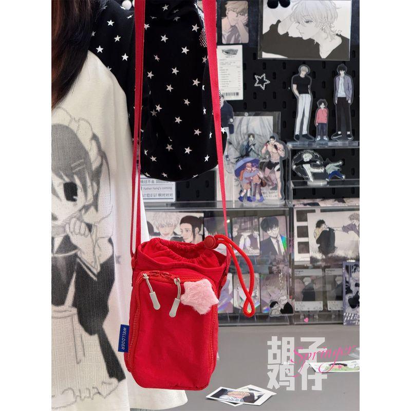 

Борода Курица Плечевая Маленькая Сумка Сумка для Мобильного Телефона Студенты Мужского и Женского Пола Класс Сумка для Бутылки с Водой Легкая Сумка для Водяного Стакана для Занятий Спортом на Открытом Воздухе Big Red