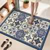 Colorful Brick Carpet Foot Mat Entryway Non-Slip Door Mat Diatomaceous Earth Water Absorbent Quick-Dry Floor Mat