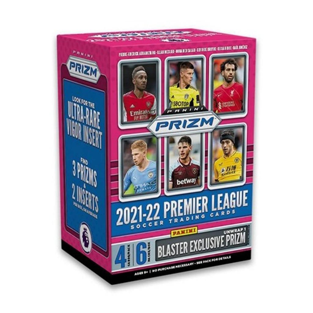 Panini Prism Premier League Soccer Blaster Box 24 Trading Cards Per 2021-2022 - Box.