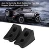 2pcs Car Antislip Block Plastic Car Tyre Slip Stopper Wheel Alignment Block