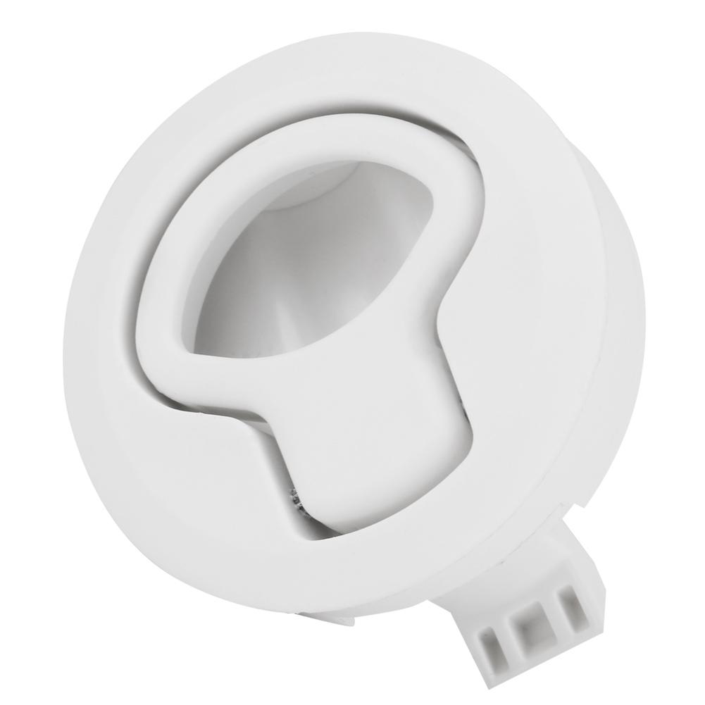 Deck Hatch Hatch Lock Flush Pull Hatch Plastic Flush Pull Hatch for RV Marine Boat RV White