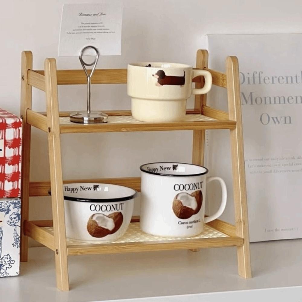 Space-saving Wooden Storage Shelf Steady Cosmetics Storage Shelf Kitchen Shelf  Dorms
