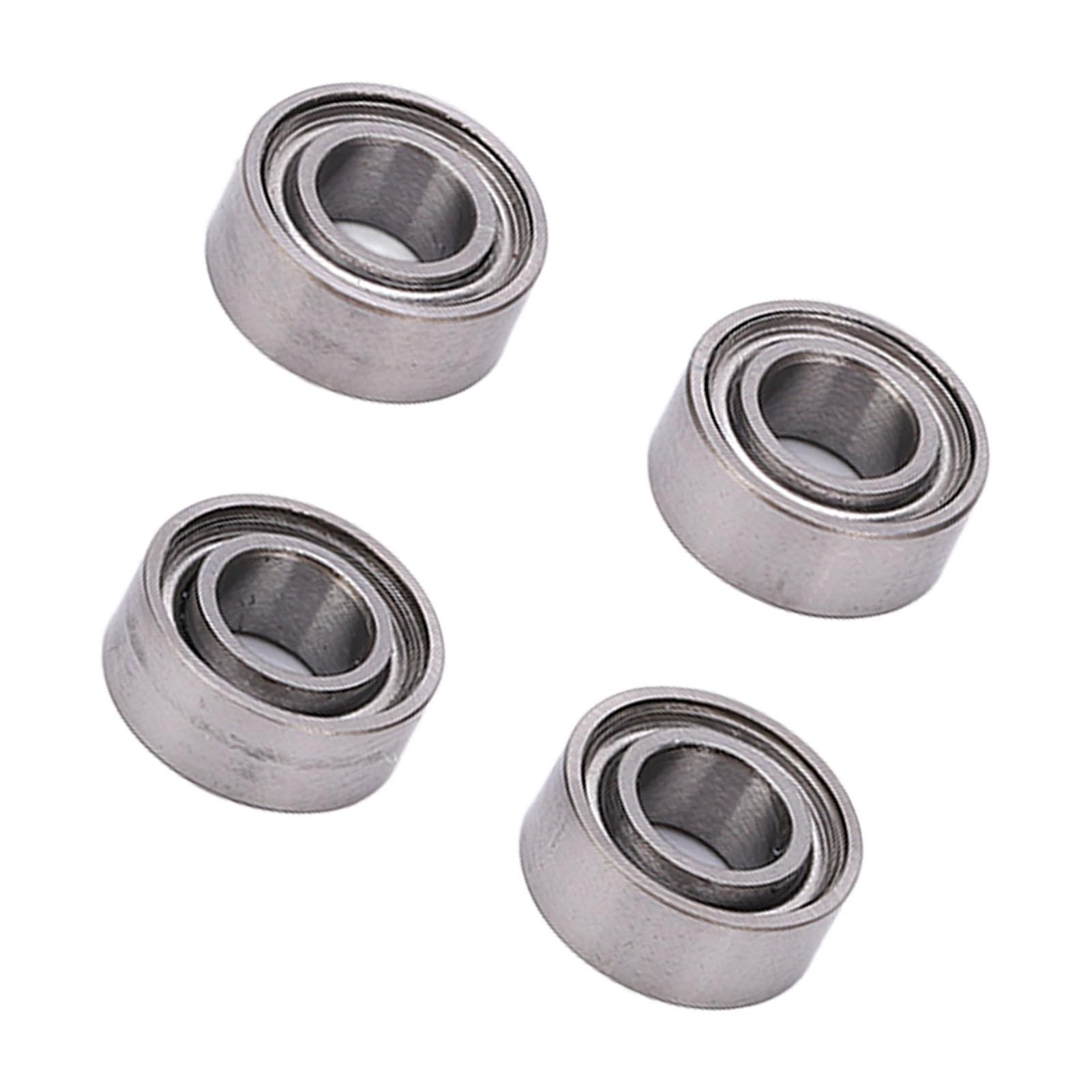 

4Pcs Stainless Steel Ball Bearings 5x10x4mm for Arrma 3S 1 10 Remote Control Cars