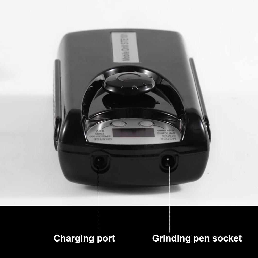 Echipament electric pentru unghii, mașină de îndepărtare a unghiilor reîncărcabilă, biți înlocuibil, instrument de manichiură pentru pile de unghii LCD, potrivit pentru acasă