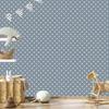 Heart Wallpaper Blue, Light Gray and White 50x1000
