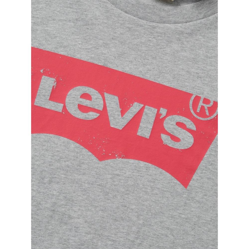 Levis Simple Comfortable Versatile Logo Print Short Sleeve T-Shirt Men Tops Gray 002A0-0003