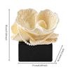 Sculptural Petal Highlight with Ebony Base Textured Tabletop