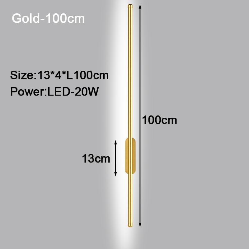 

Черные светодиодные настенные светильники для коридора, прохода, внутренние длинные настенные светильники, настенные бра для спальни, гостиной, внутреннего освещения Cool White