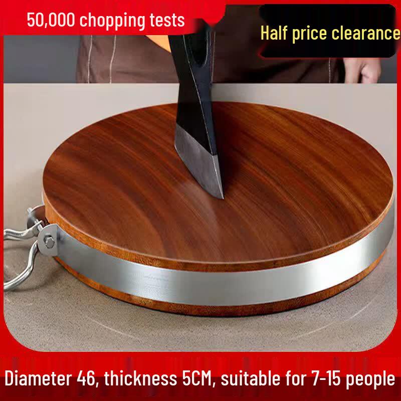 Qiwei Solid Ironwood Round Cutting Board