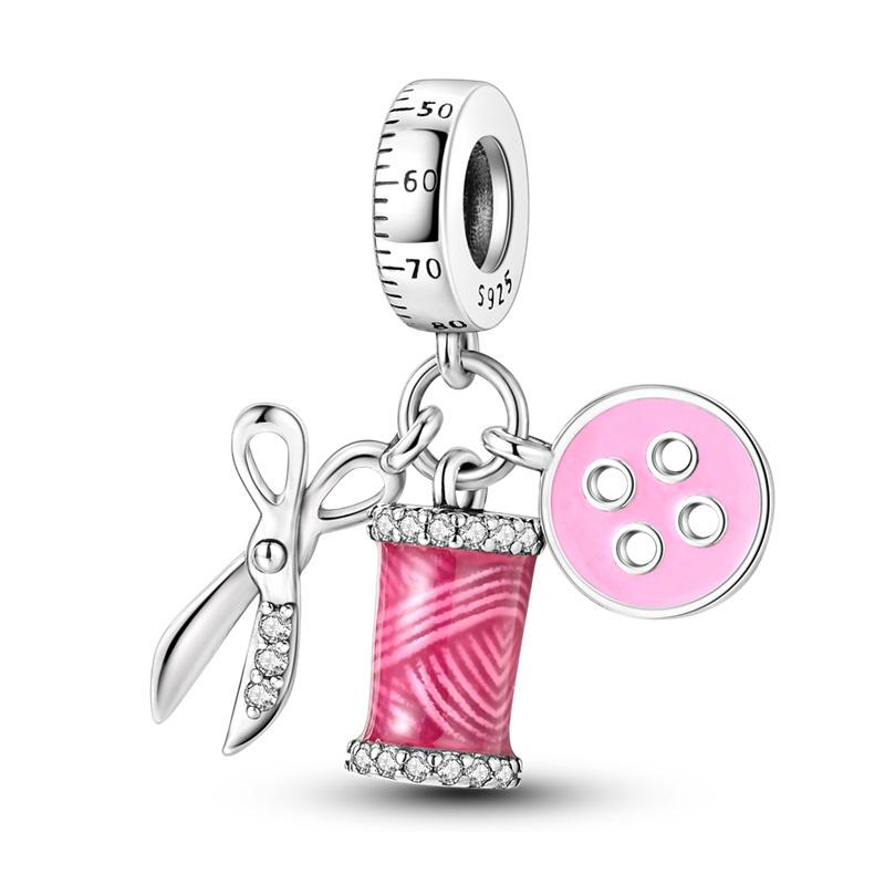 Brand New Copper Metal Women Clutch Lipstick Heels Charm Bead Components Bead Components Designed For 3mm Authentic Original Bracelet High Quality