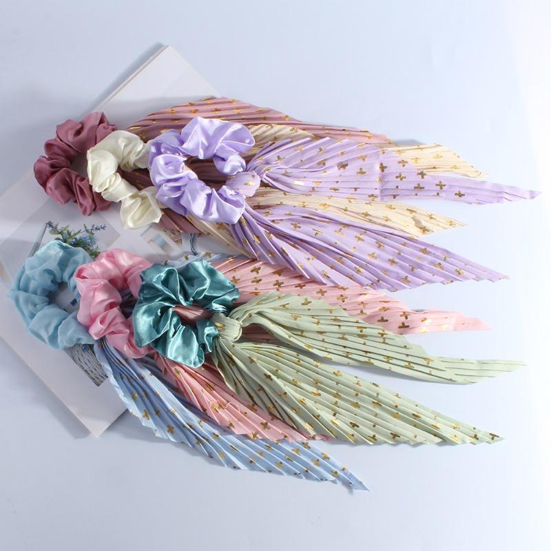 Women Handmade Hair Ropes Ribbon Ponytail Headband Fashion Women Hair Accessories Girl Scrunchie Ropes Ornaments French Headdres