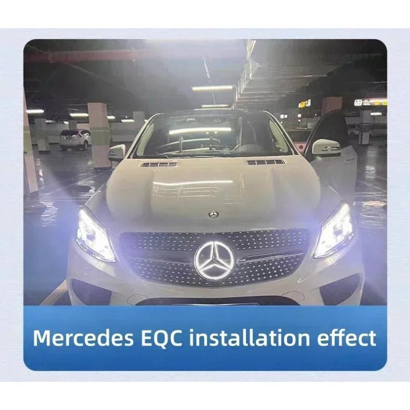 Car Front Grilled Star Emblem LED Illuminated Logo White Blue Red Light for Mercedes Benz W204 GLK200 GLK260 GLK350 2013-20151