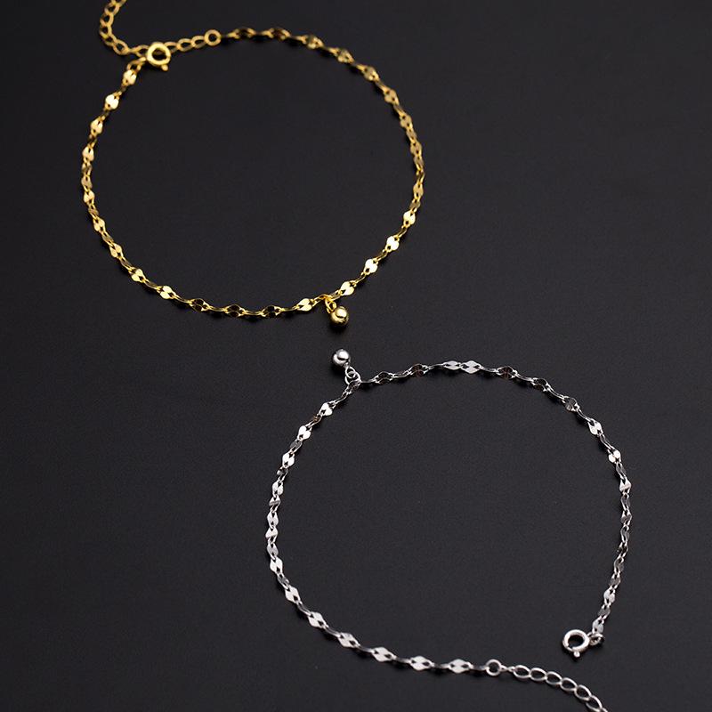 Brățară de gleznă Banyan Tree din argint S925 cu mărgele rotunde - Bijuterii de vară de lux pentru femei, 2022.