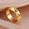Lover Titanium Steel Hollow Out Wave Rings Jewelry