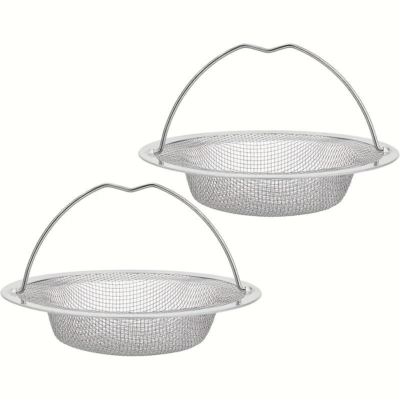 

2-piece Kitchen Drainage Filter Screen Made of Anti Clogging Stainless Steel, Suitable for Kitchen and Bathroom Sinks