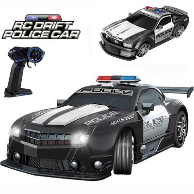Nové 1/12 RC policajné auto 2,4 GHz Super rýchle diaľkovo ovládané autá Hračka so svetlami Odolné prenasledovacie driftovacie vozidlo Hračky pre chlapcov Deti Darček