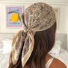 New Luxury Printing Silk Square Scarf Women Neck Hair Tie Band Beach Hijab Kerchief Head Headbands Bandana Female Foulard 70cm