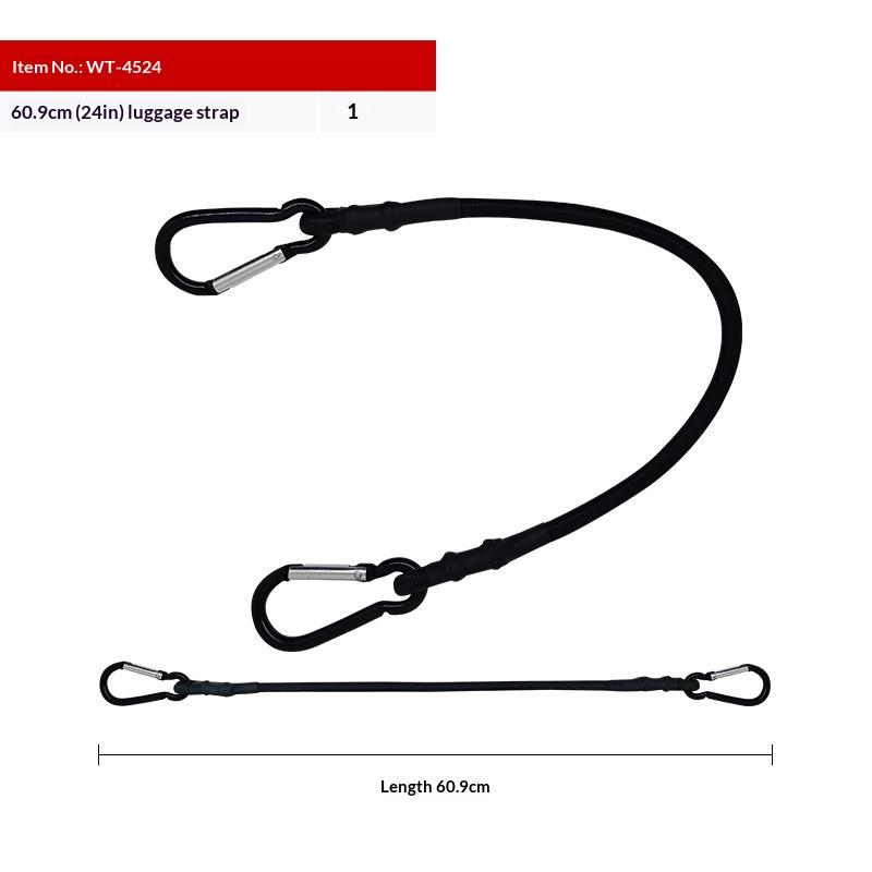 Outdoor Travel Luggage Packing Ropes Luggage Packing Ropes Elastic Tie Strap String Carabiner Hooks Motor Cycling Ropes