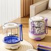 Runde Pillendose 4-Fächer Pillenetui Medikamentenspender Mini Tragbare Tägliche Medikamentenbox Organizer Etui Tabletten Aufbewahrungsbehälter