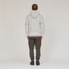 Champion Long Sleeve Zip Hooded Sweatshirt with Embroidered Oxford Size L Men's Fleece-Lined Logo, Gray, (C3-W106Z)
