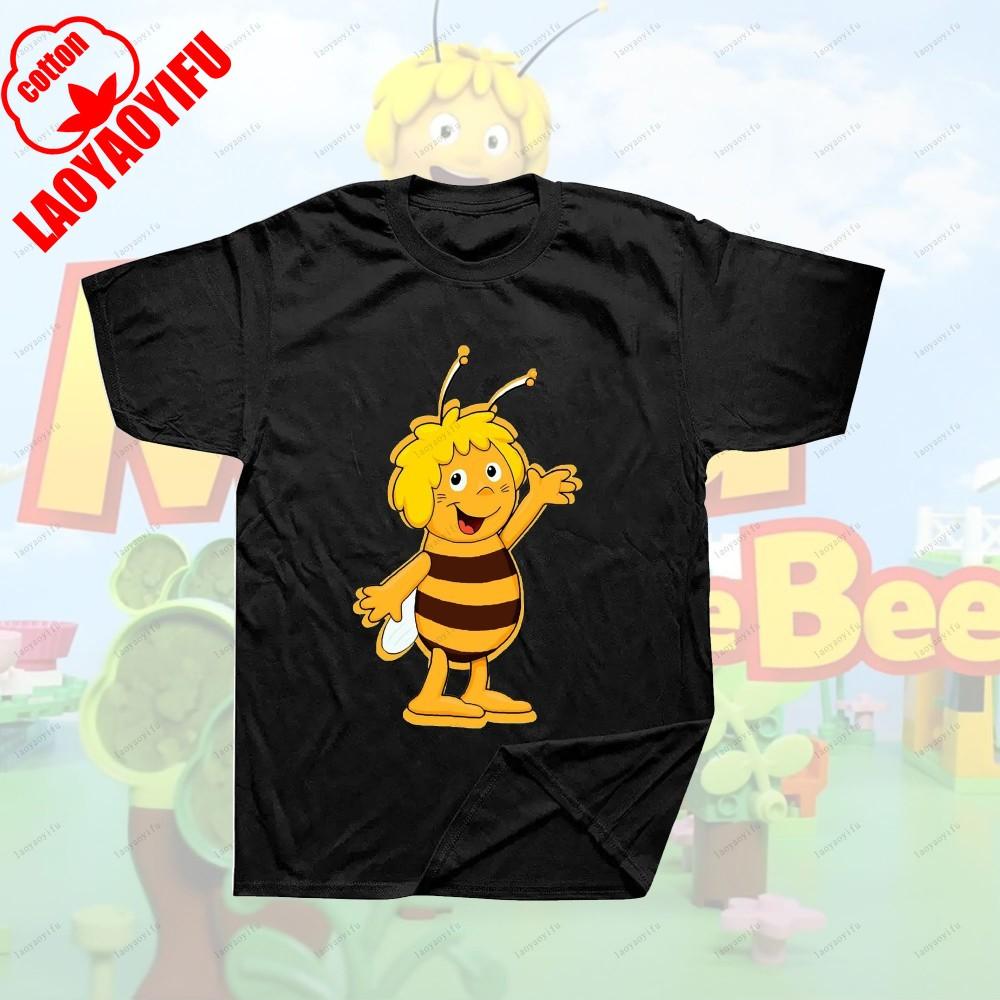 Maya The Bee Movie Cartoon Character T-shirts Cartoons T Shirt Breathable Camisetas Harajuku Creative Cool Trending T Shirt