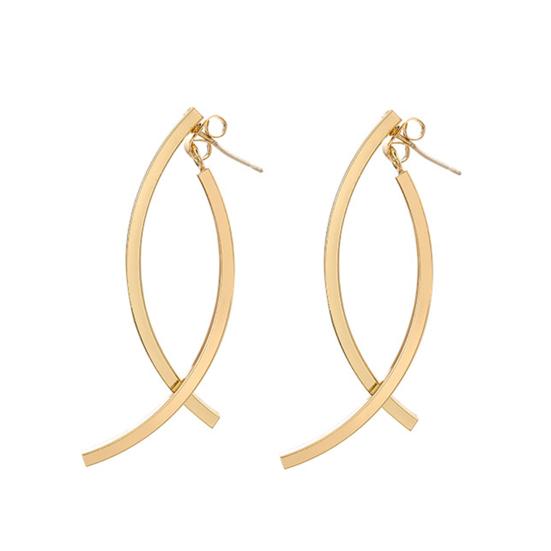 

Привлекательные серьги-подвески изогнутые подарки декоративные