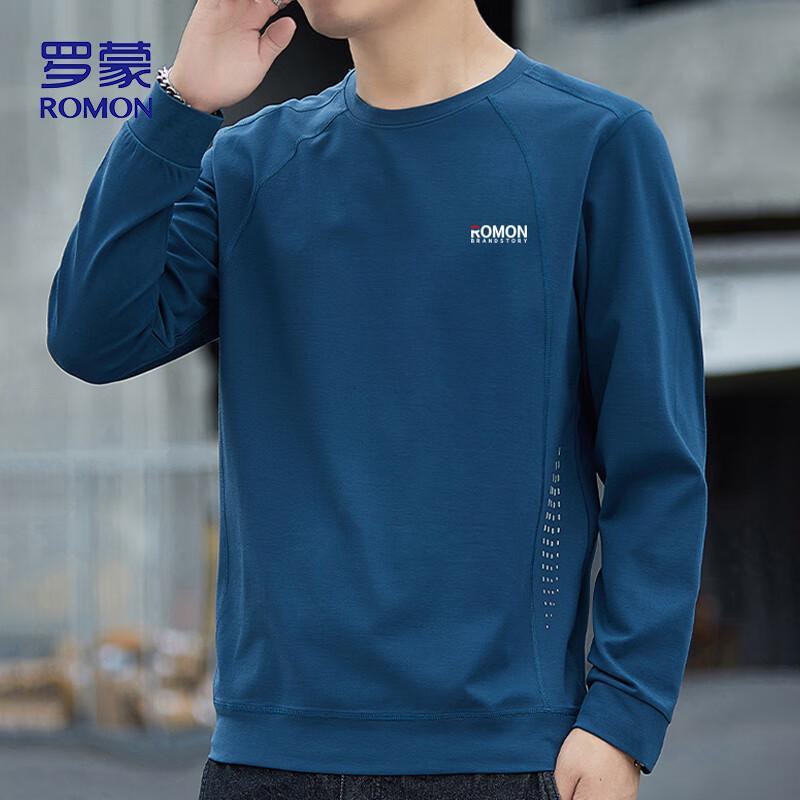ROMON Men's WY0601 Casual Crew Neck Long Sleeve Sweatshirt