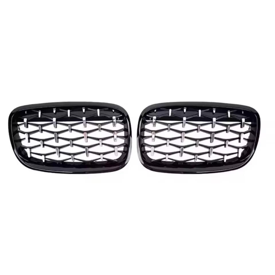 Compatible Silver Grille for 07-14 BMW X5/X6 E70 E71 Starry Sky Edition.