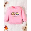 European Size Trendy And Innovative Print Pattern Soft And Skin-Friendly Sweatshirt for Baby Boys Aged 0-3 Years, Suitable for Spring And Autumn
