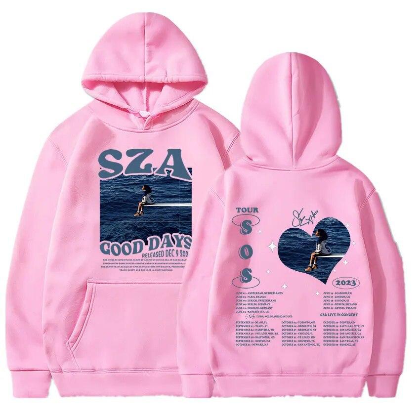 Sza Sos Good Days Printed Hoodies Men Woman Hoodie Setwear