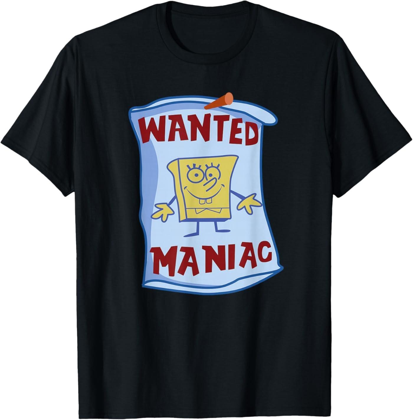 Spongebob Squarepants - Wanted: Maniac T-Shirt XXXXL