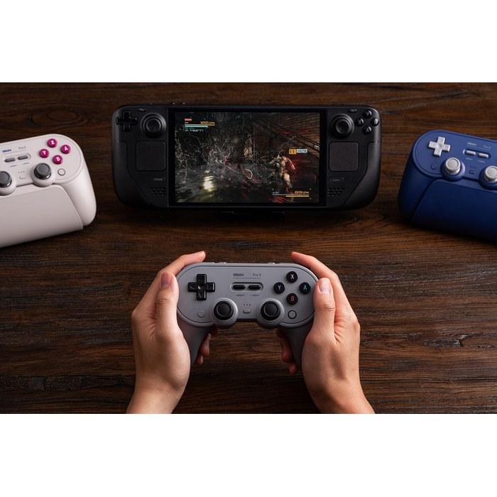 8BitDo Pro 3 Bluetooth Controller for Switch/Switch 2 - TMR Joysticks, Replaceable ABXY Buttons, Back Buttons, Charging Dock, Hall Effect