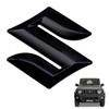 Decorative Badge Easy Install Emblem Peel Off Front Exterior Accessories (Matte Black)