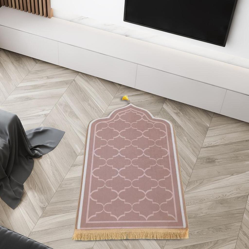 Elegant Prayer Rug ,Worship Carpet Mat ,Doormat Floor Mat, with Tassel ,Area