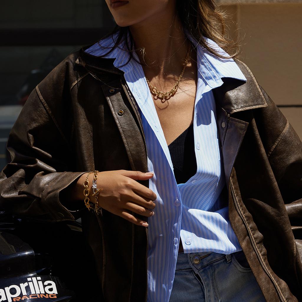 Necklace Girls Premium Clavicle Chain Non-Fading Jewelry Stainless Steel Necklace Jewelry