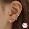 925 Sterlingsilber Ohrringe Fünfteiliges Set Stecker Ohrringe Kombinationsset Blume Perle Augen Klassisches Element Ohrbügel