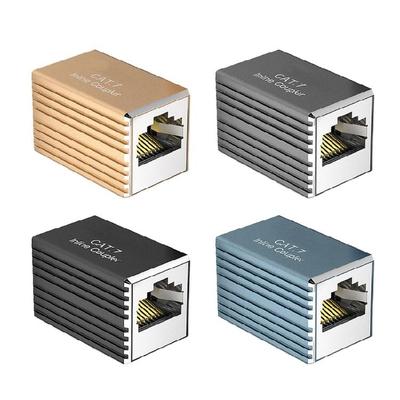 Durability Metal RJ45 Cable Coupler Ethernet Coupler Connectors Reduces Signal Interferences In Home or Office Environment