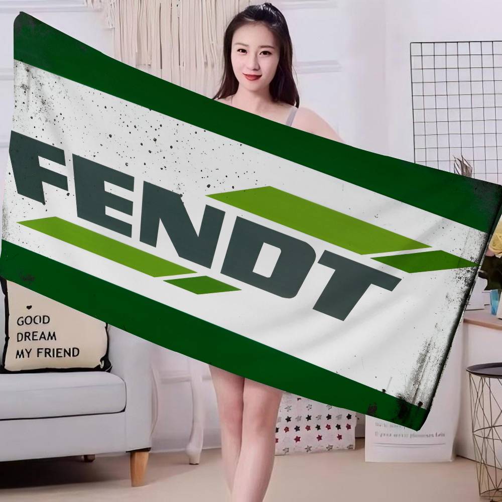 Farming Tractor Fendt Anime Beach Swimming Towel Soft Absorbent Washcloth Children's Gifts for Kids Travel Camping Gym