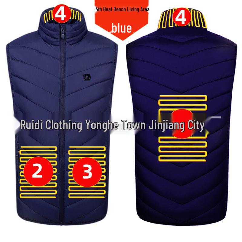 Men's Smart Heated Vest: Full Body Electric Heating with Constant Temperature