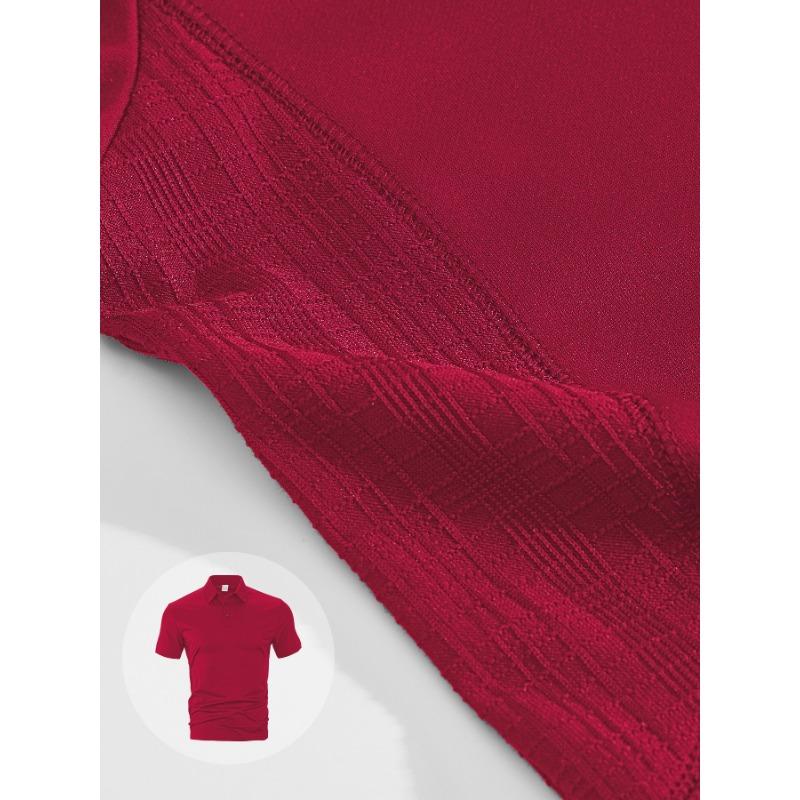 Men S Summer Breathable Short Sleeve Polo Shirt Solid Color Casual Sport Quick Dry