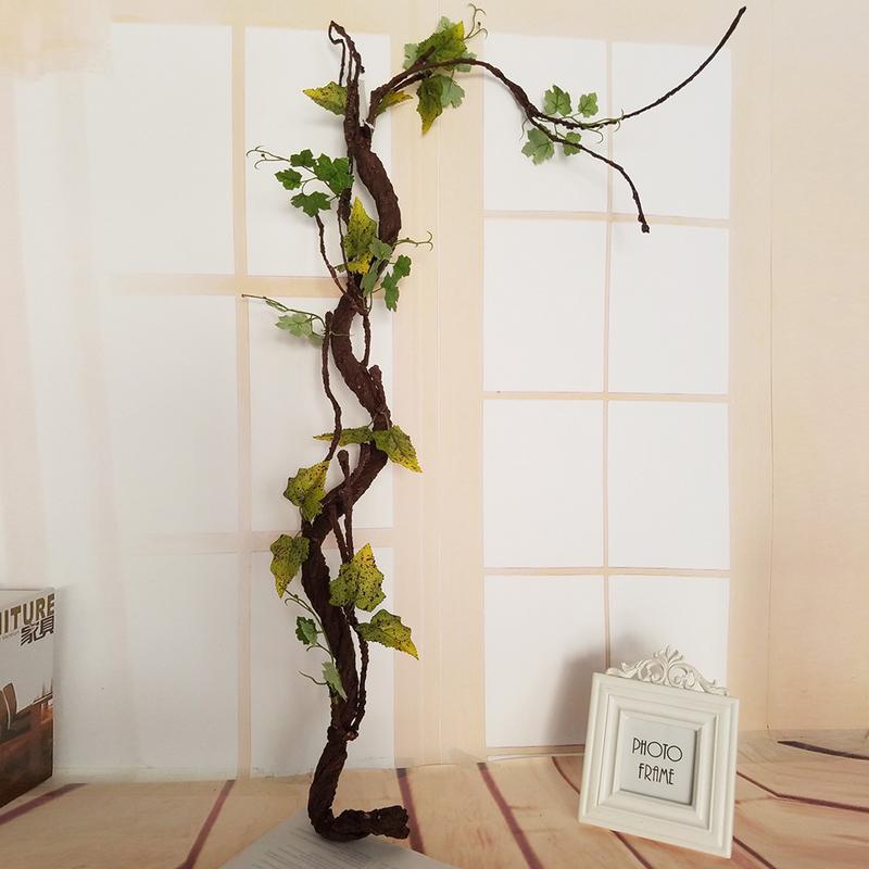Large Deadwood Tree Rattan Wall Decoration artificial plastic plants Office Home Garden Decor Grape vine plantas artificiales