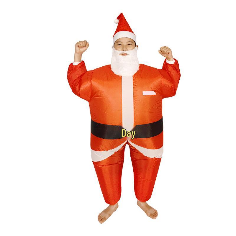 Inflatable Christmas Tree, Snowman, and Reindeer Costume for Festive Parties
