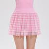 High Waist Athletic Skirt For Women With Breathable Nylon Fabric For Running And Fitness