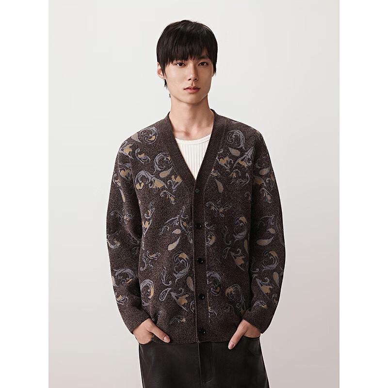 GXG Men's Paisley Chenille Cardigan