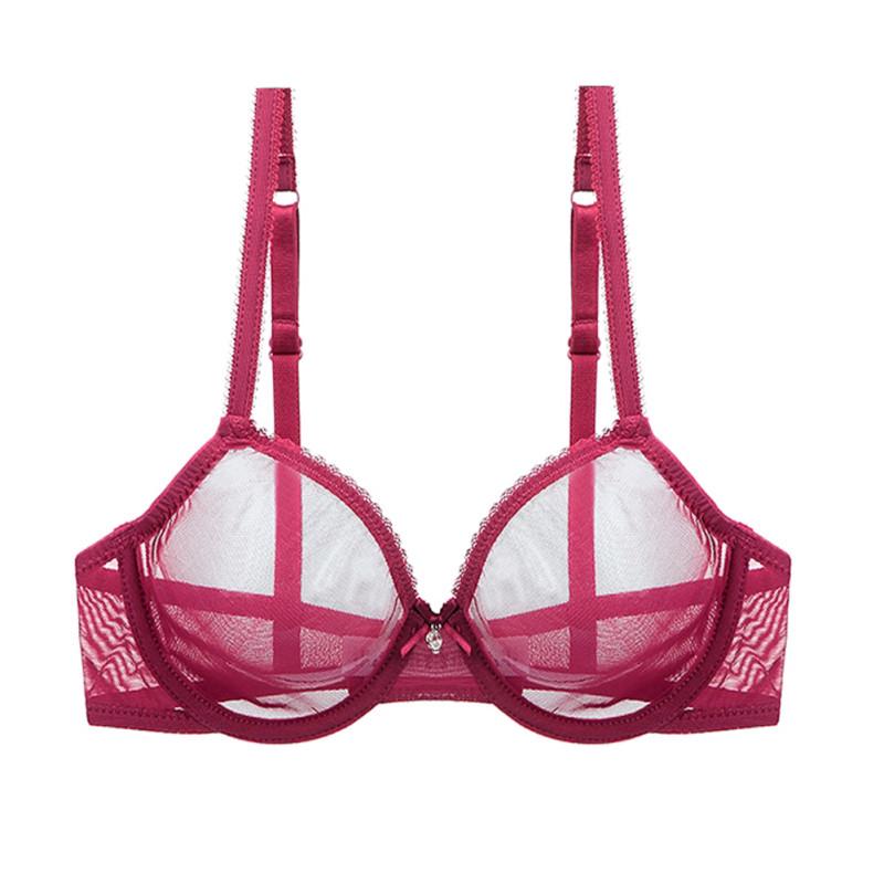 Varsbaby Sheer Ultra-Thin Push-Up Mesh Bra - Sexy, Breathable Lingerie for Women