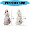 Artistic Religious Mother Son Statue Resins Figurine with LED Light Nursery Decors Mother Day Present For New Mom
