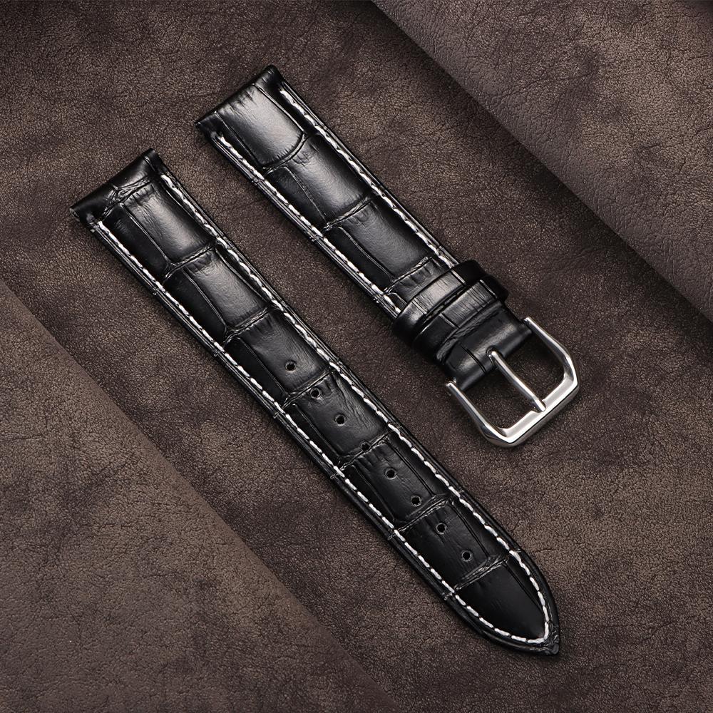 18mm 20mm 22mm Cowhide Strap for Seiko Universal Watch Band Bamboo Pattern for Omega for Men Women Watchband Watch Accessories